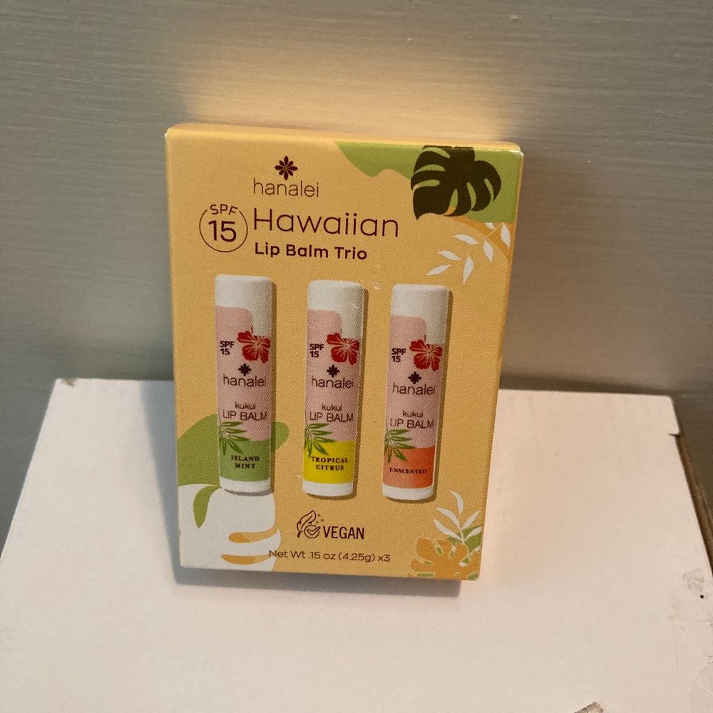 hanalei Hawaiian lip balm trio - 4 for $30
